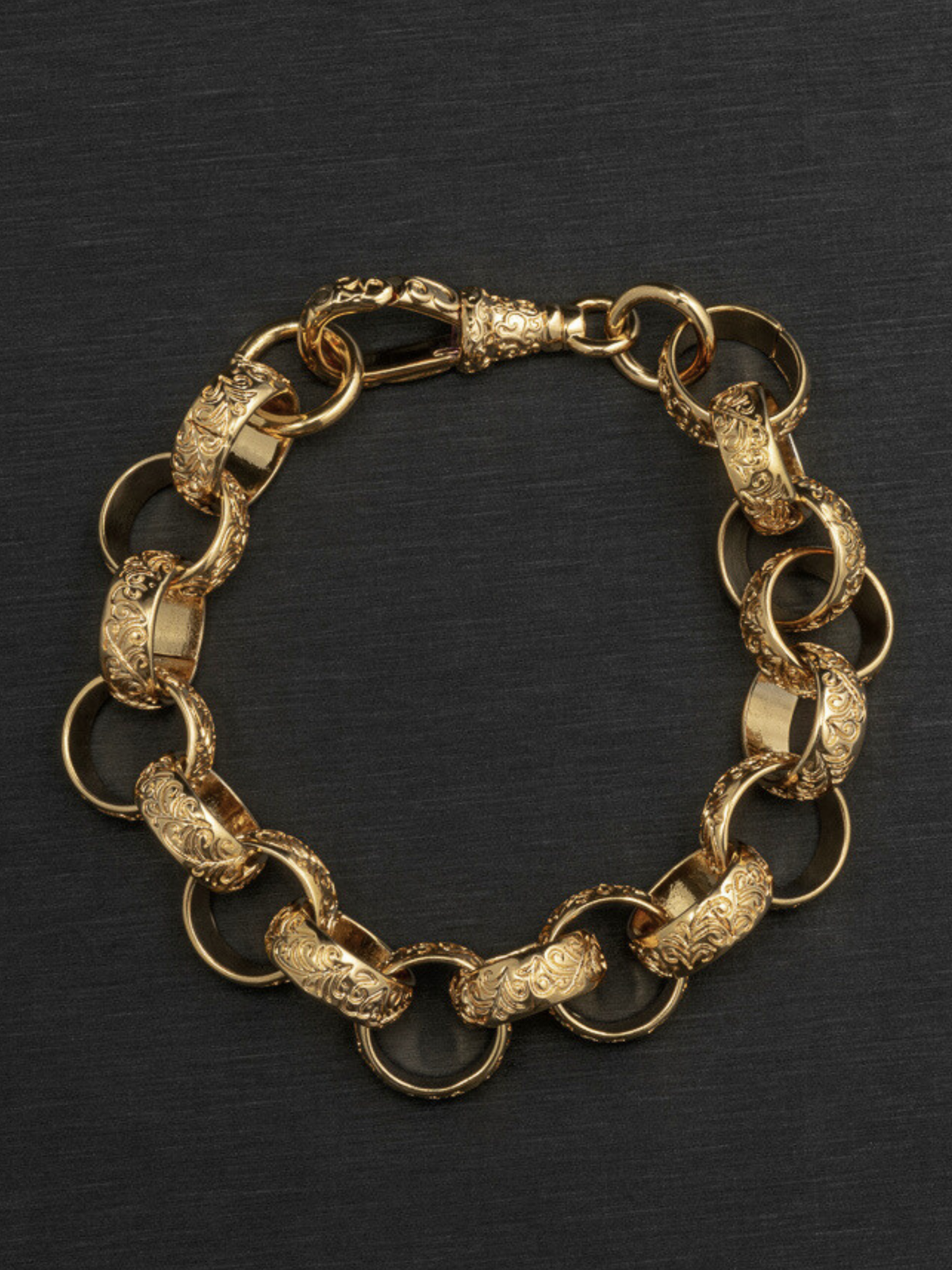 9ct Gold Filled Belcher Bracelet 16mm