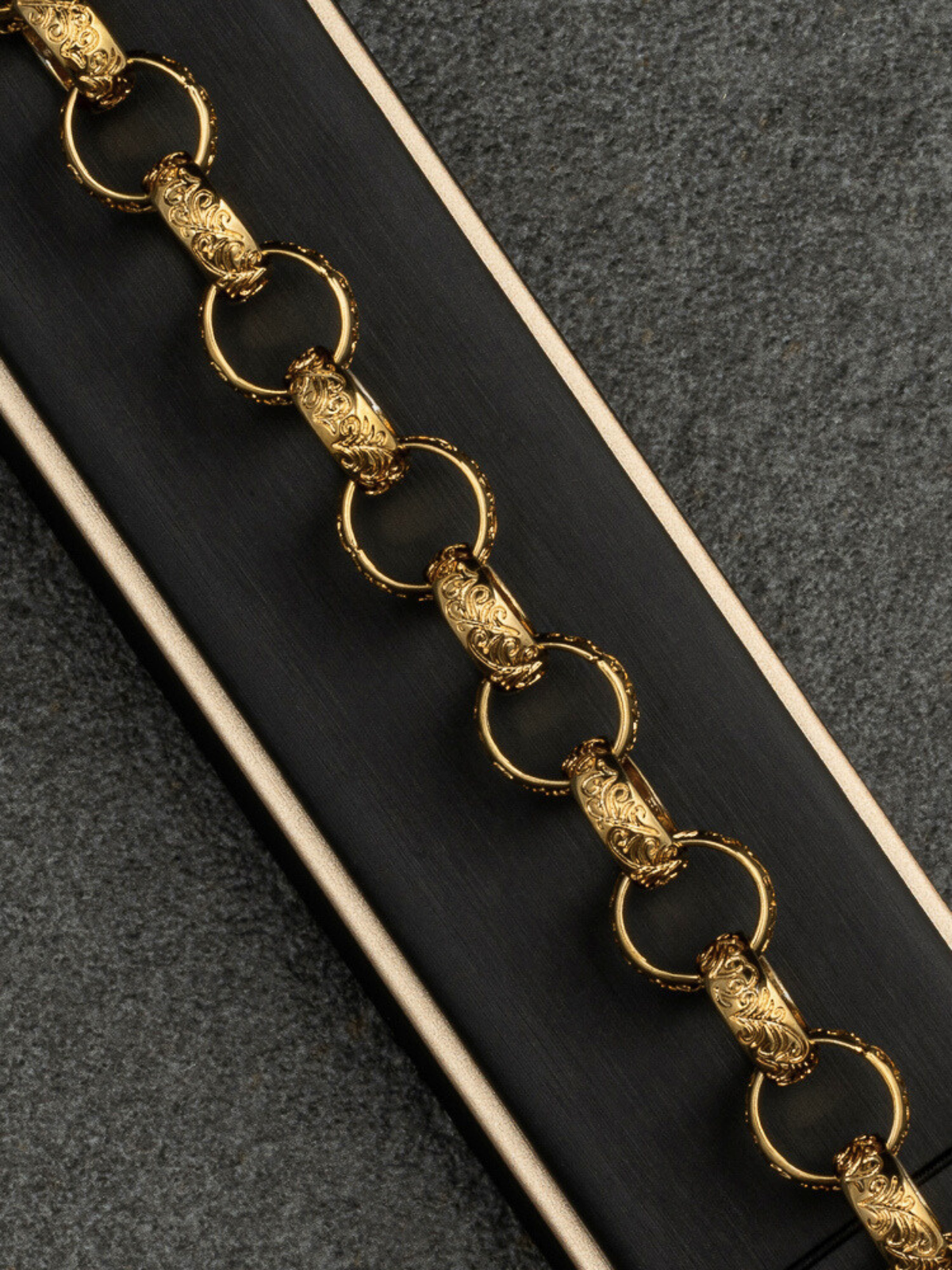 9ct Gold Filled Belcher Bracelet 16mm