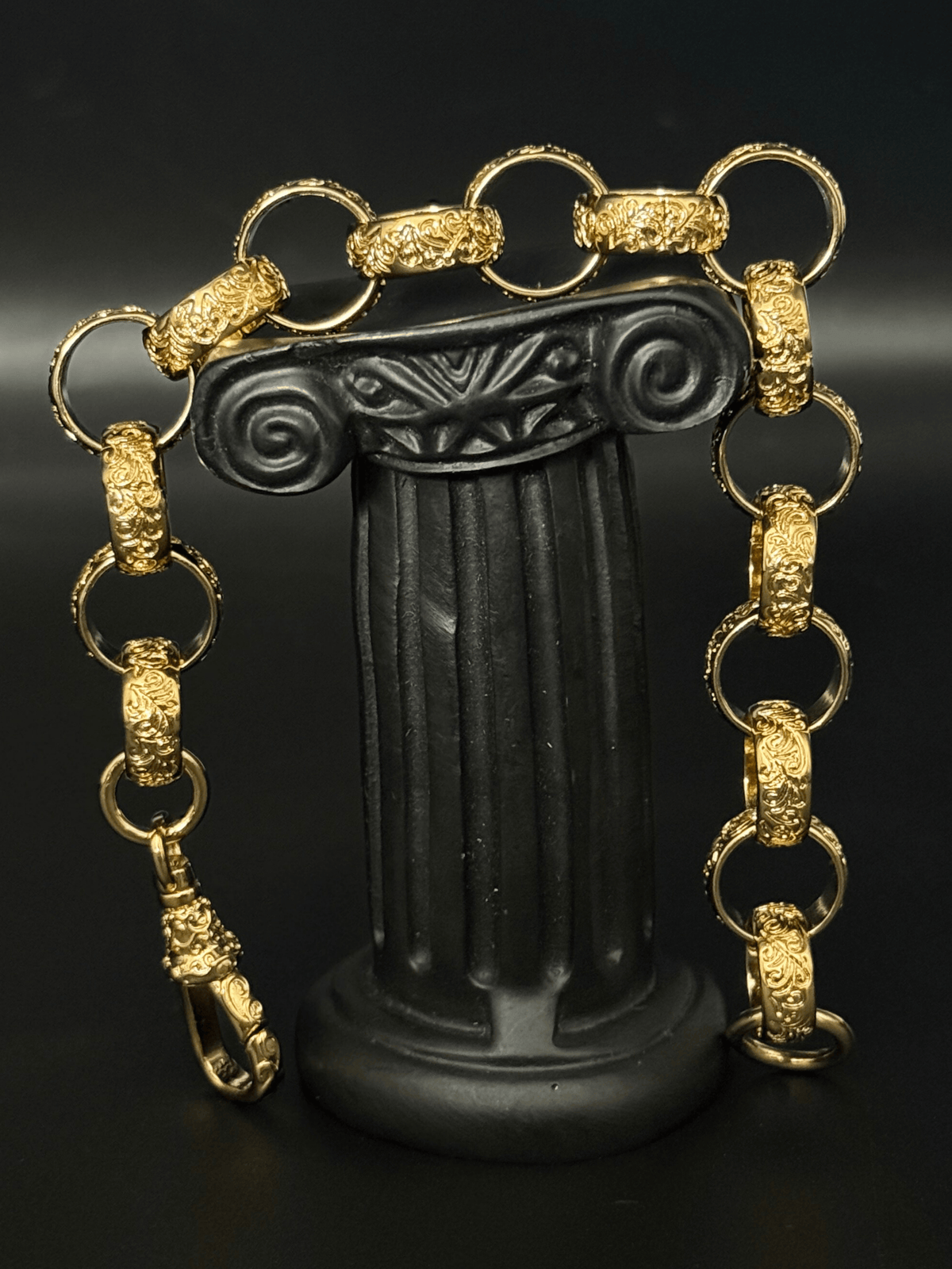 9ct Gold Filled Belcher Bracelet 16mm