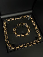 9ct Gold Filled Belcher Set 16mm