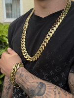 Gold Filled XL Cuban Set 20mm