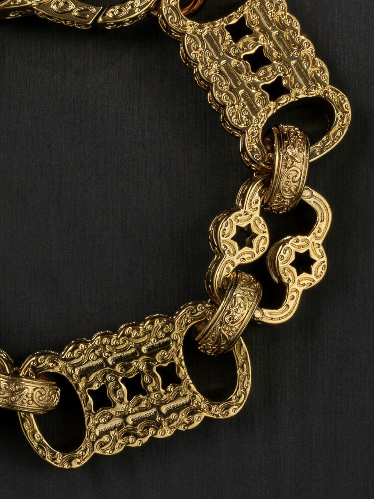 *NEW* 9ct Gold Filled XL Stars & Bars Chain 20mm