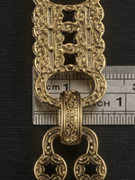 *NEW* 9ct Gold Filled XL Stars & Bars Chain 20mm