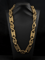 *NEW* 9ct Gold Filled XL Stars & Bars Chain 20mm