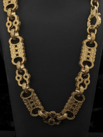 *NEW* 9ct Gold Filled XL Stars & Bars Chain 20mm