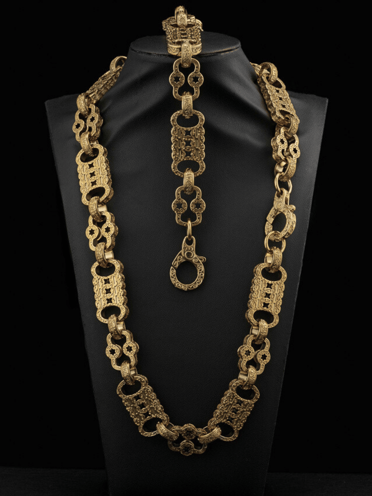 *NEW* 9ct Gold Filled XL Stars & Bars Set 20mm