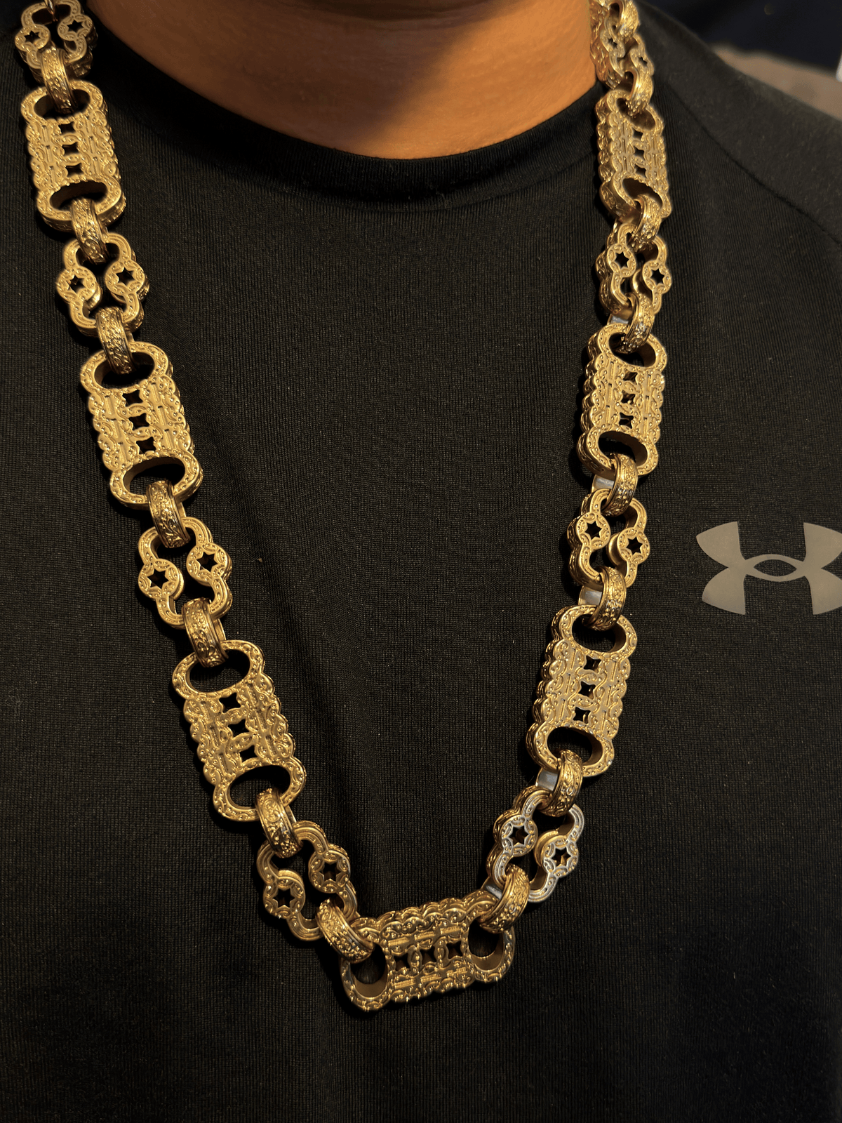 *NEW* 9ct Gold Filled XL Stars & Bars Set 20mm