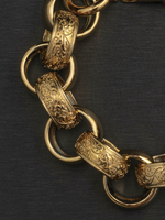 9ct Gold Filled XL Patterned Belcher Set 21mm