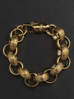 9ct Gold Filled XL Patterned Belcher Set 21mm