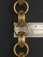 9ct Gold Filled XL Patterned Belcher Chain 21mm