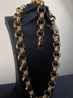 9ct Gold Filled XL Patterned Belcher Set 21mm