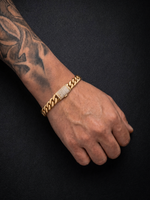 Gold Filled Cuban Bracelet 14mm - Diamond Clasp