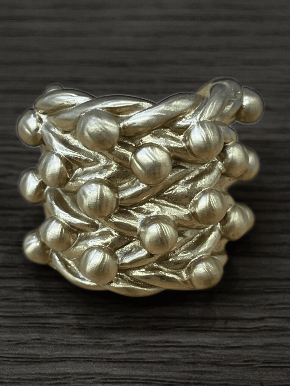 9ct Gold Filled Wide 5 Row Keeper Ring