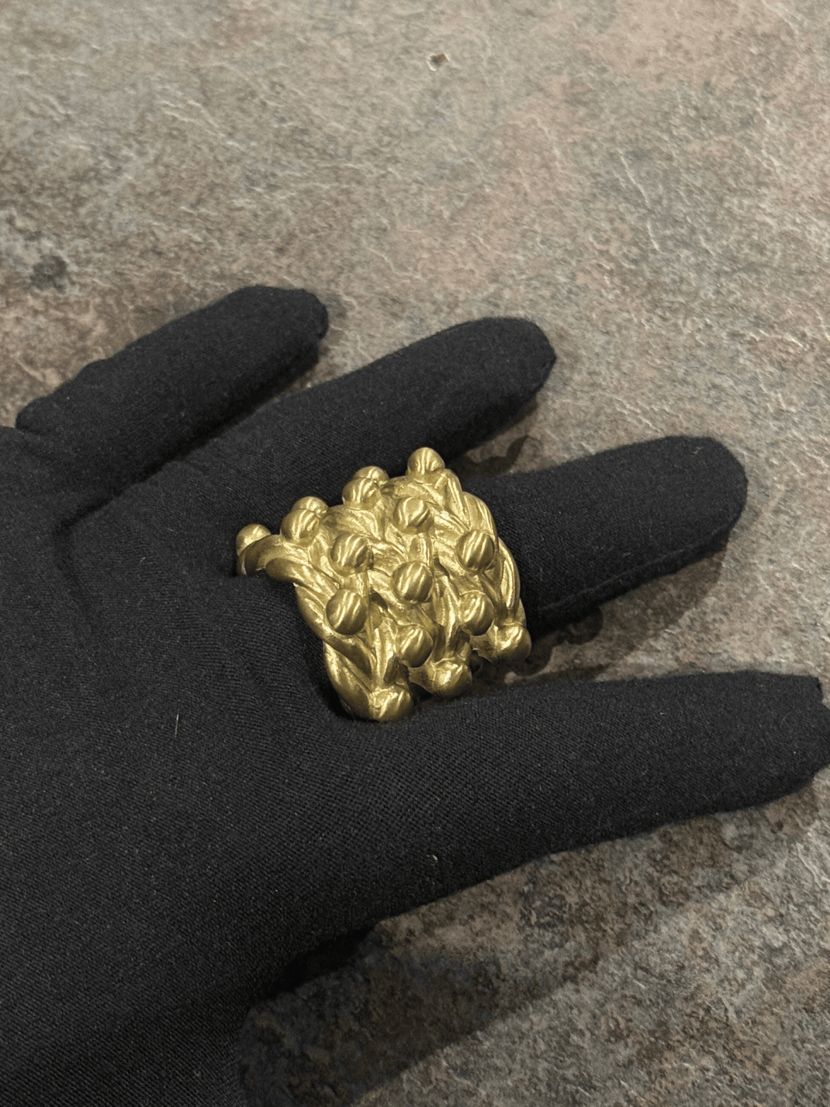 9ct Gold Filled Wide 5 Row Keeper Ring