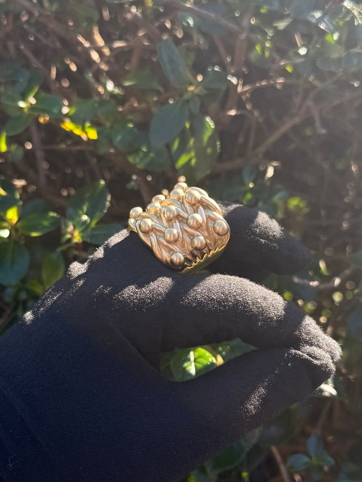 9ct Gold Filled Wide 5 Row Keeper Ring