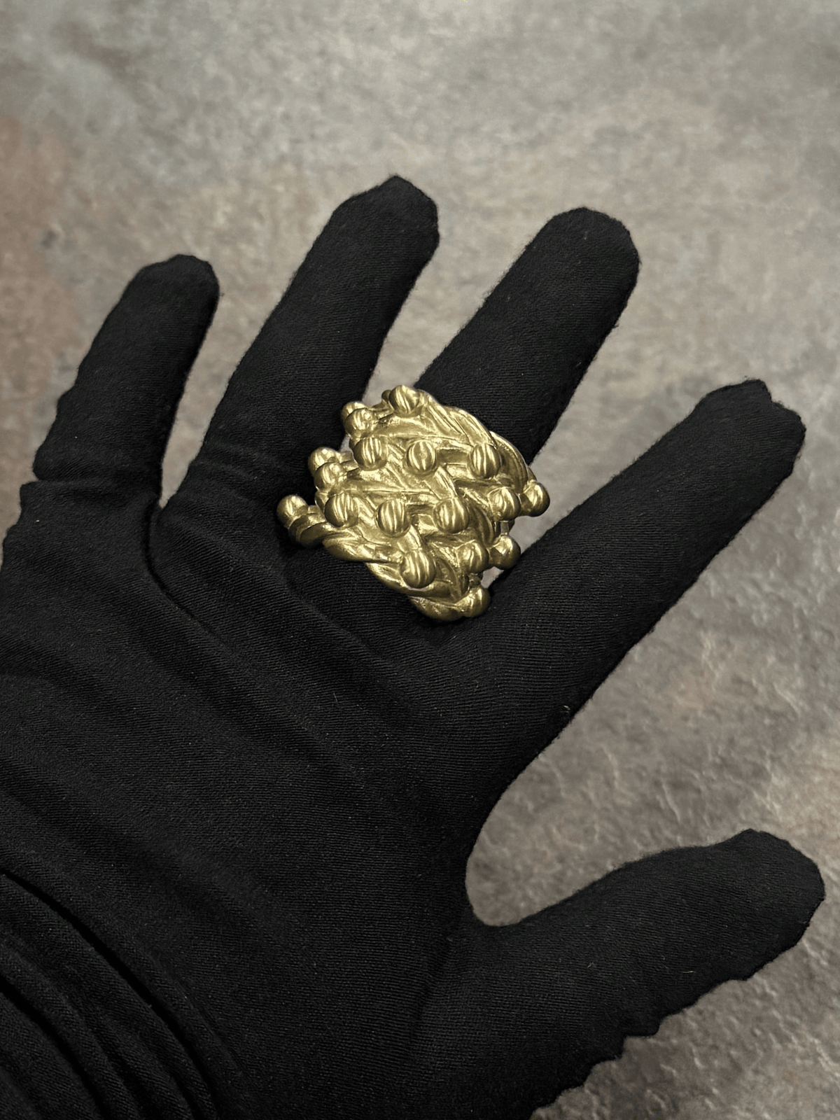 9ct Gold Filled Wide 5 Row Keeper Ring