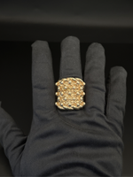 9ct Gold Filled Huge 5 Row Keeper Ring