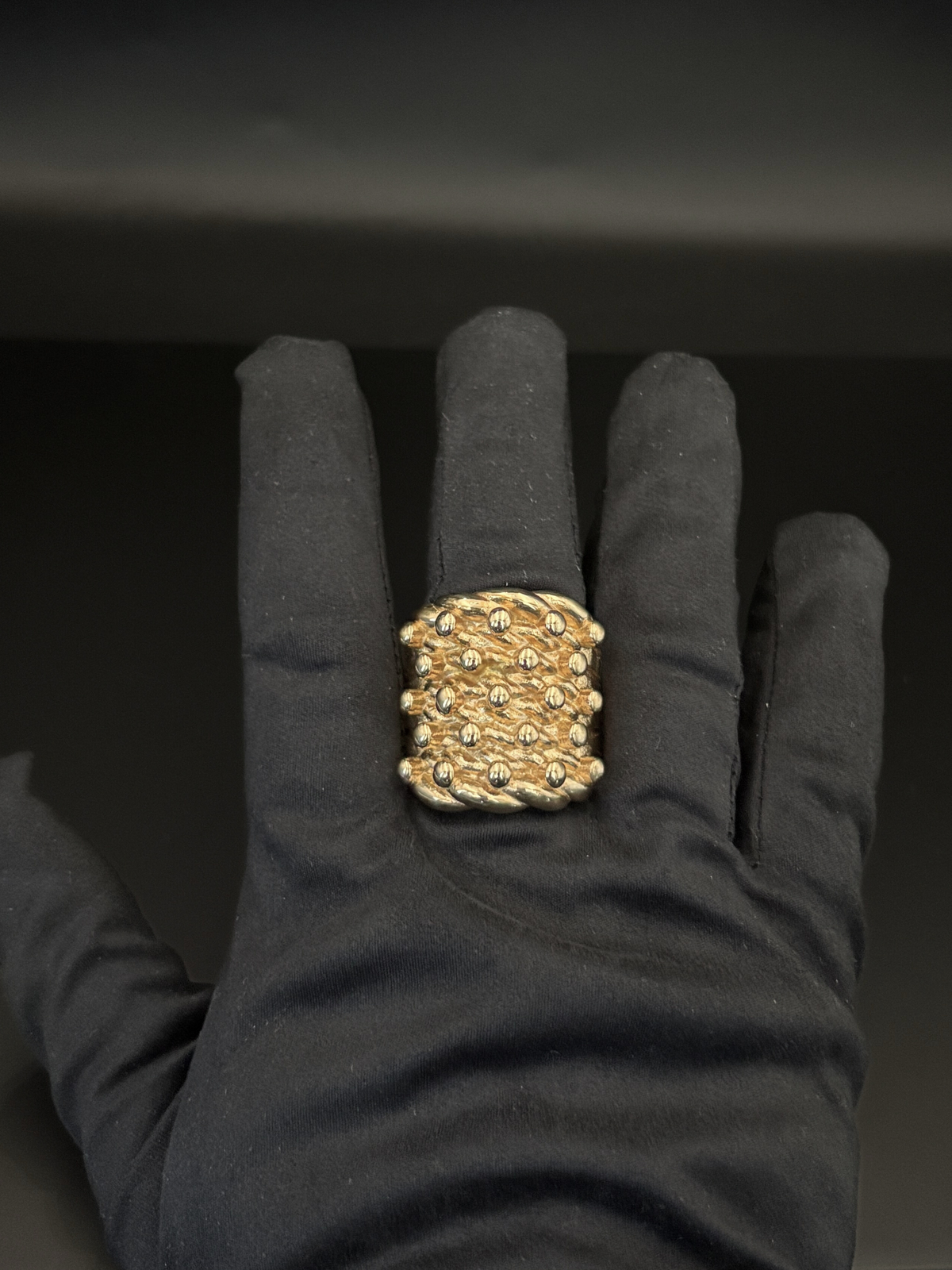 9ct Gold Filled Huge 5 Row Keeper Ring