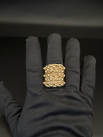 9ct Gold Filled Huge 5 Row Keeper Ring