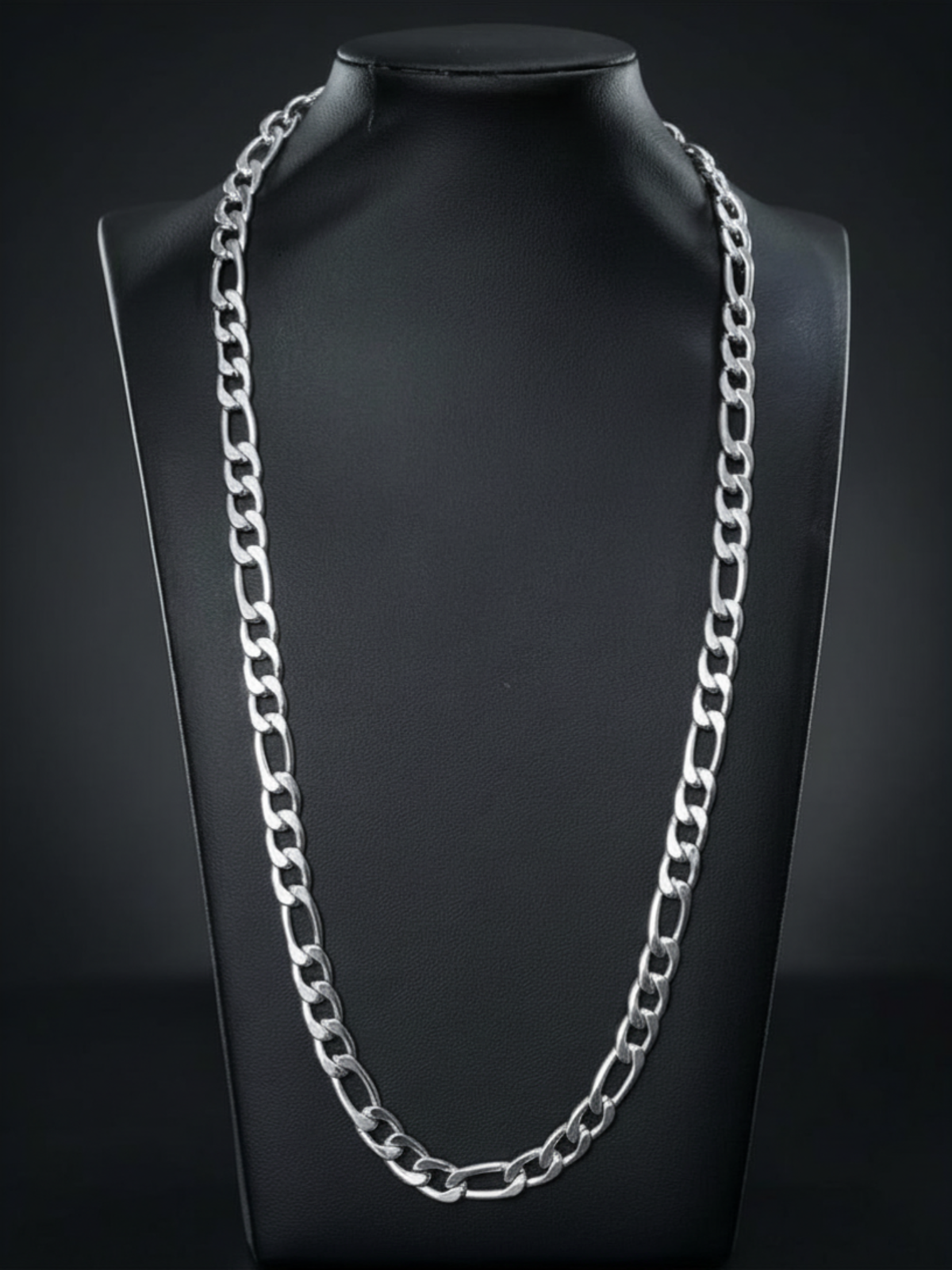 Silver Figaro Chain 8mm