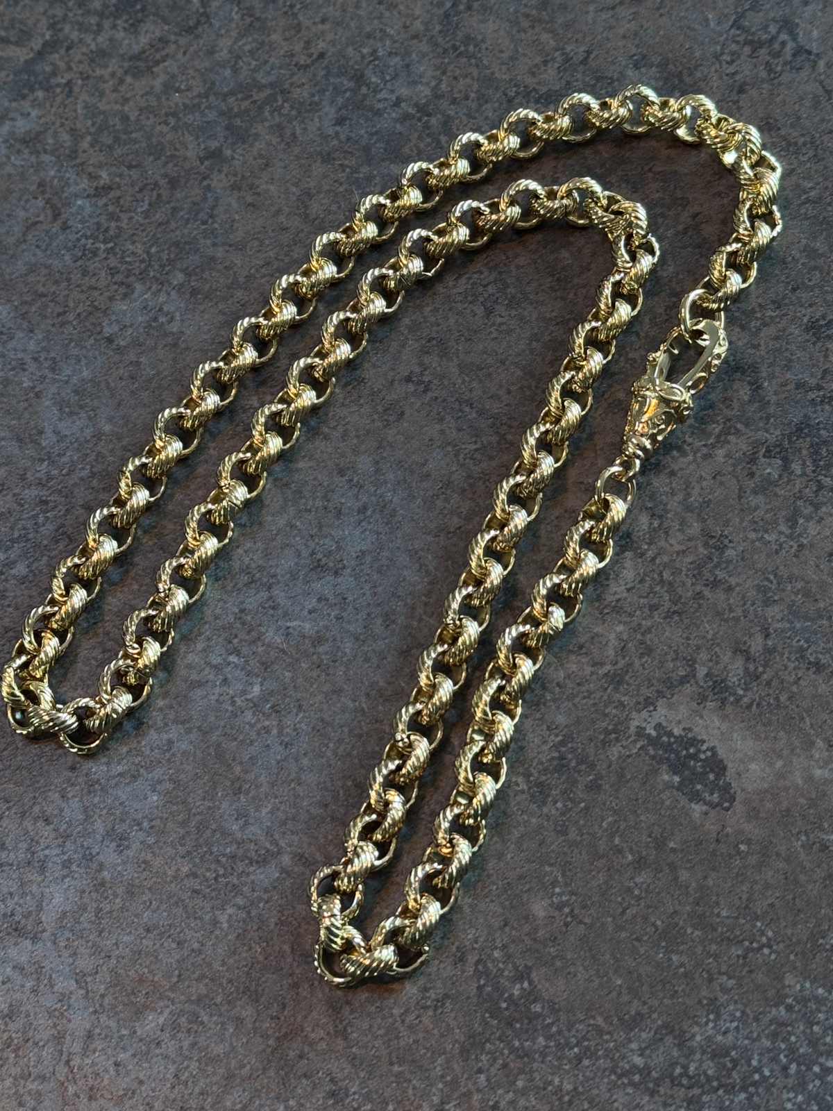 9ct Gold Filled Belcher Set 8mm