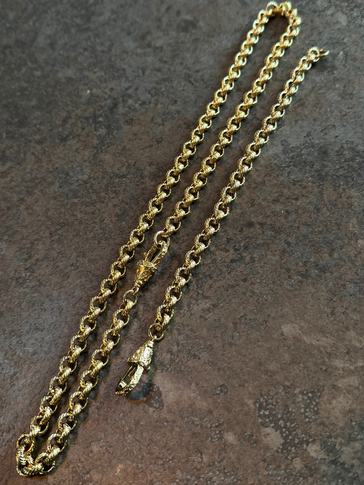 9ct Gold Filled Belcher Set 8mm