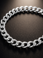 Silver Cuban Bracelet 8mm
