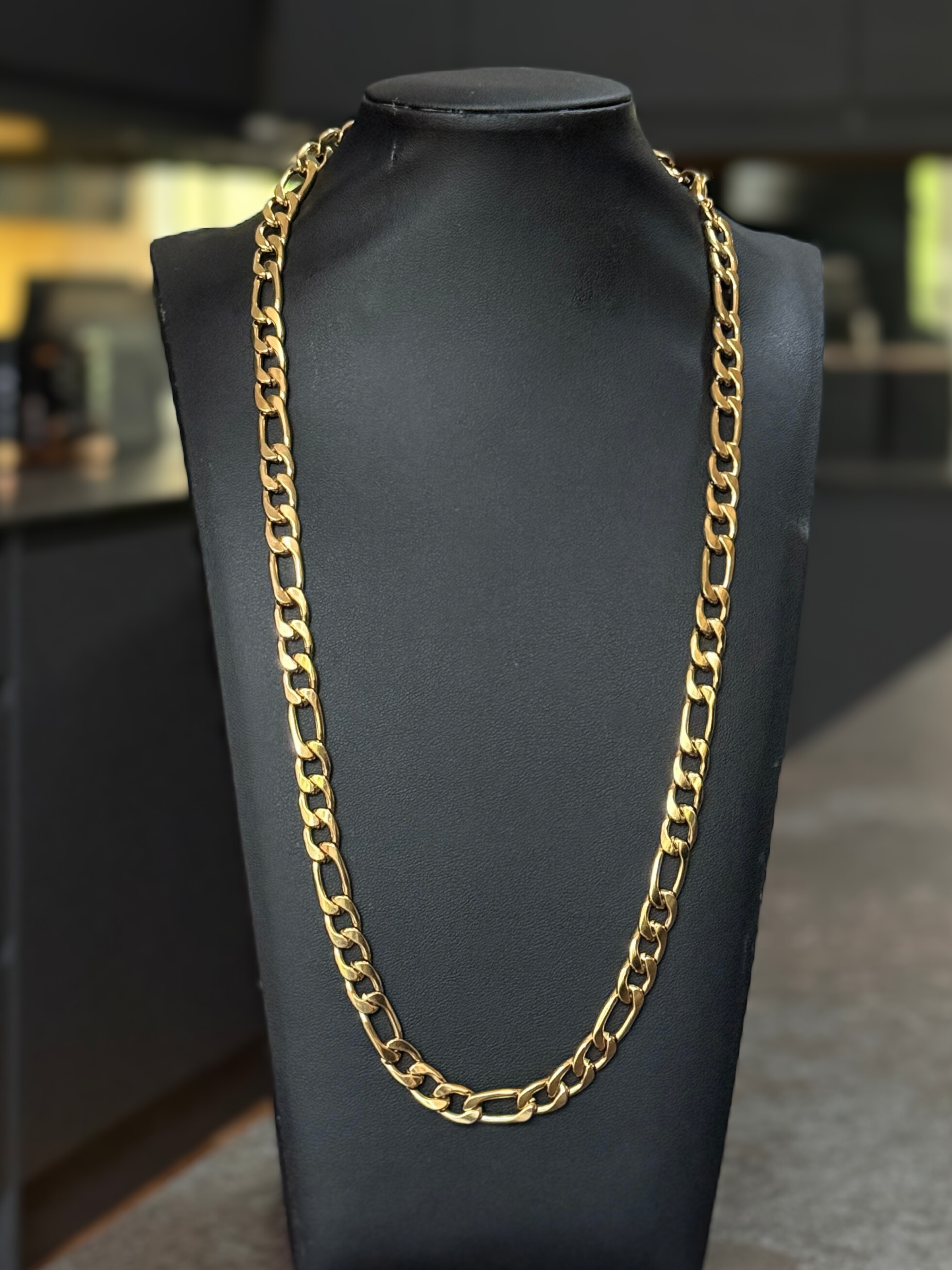 Gold Filled Figaro Chain 8mm Au Jewellers - Main Image