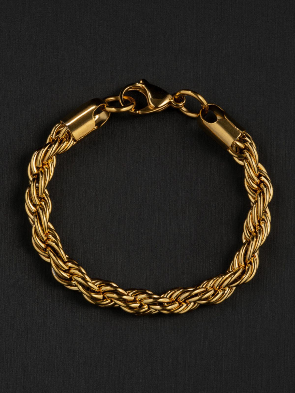 9ct Gold Filled Rope Bracelet 8mm