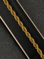 9ct Gold Filled Rope Bracelet 8mm