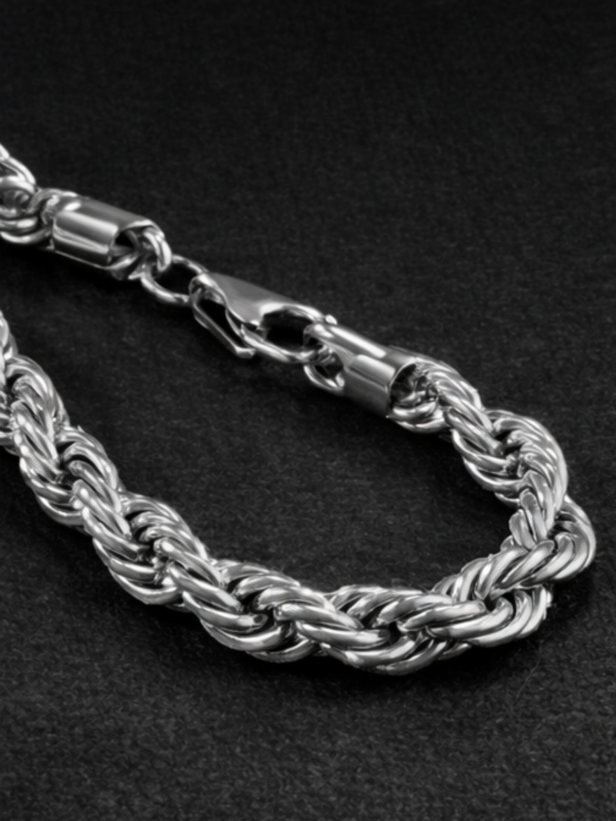 Silver Rope Chain 8mm