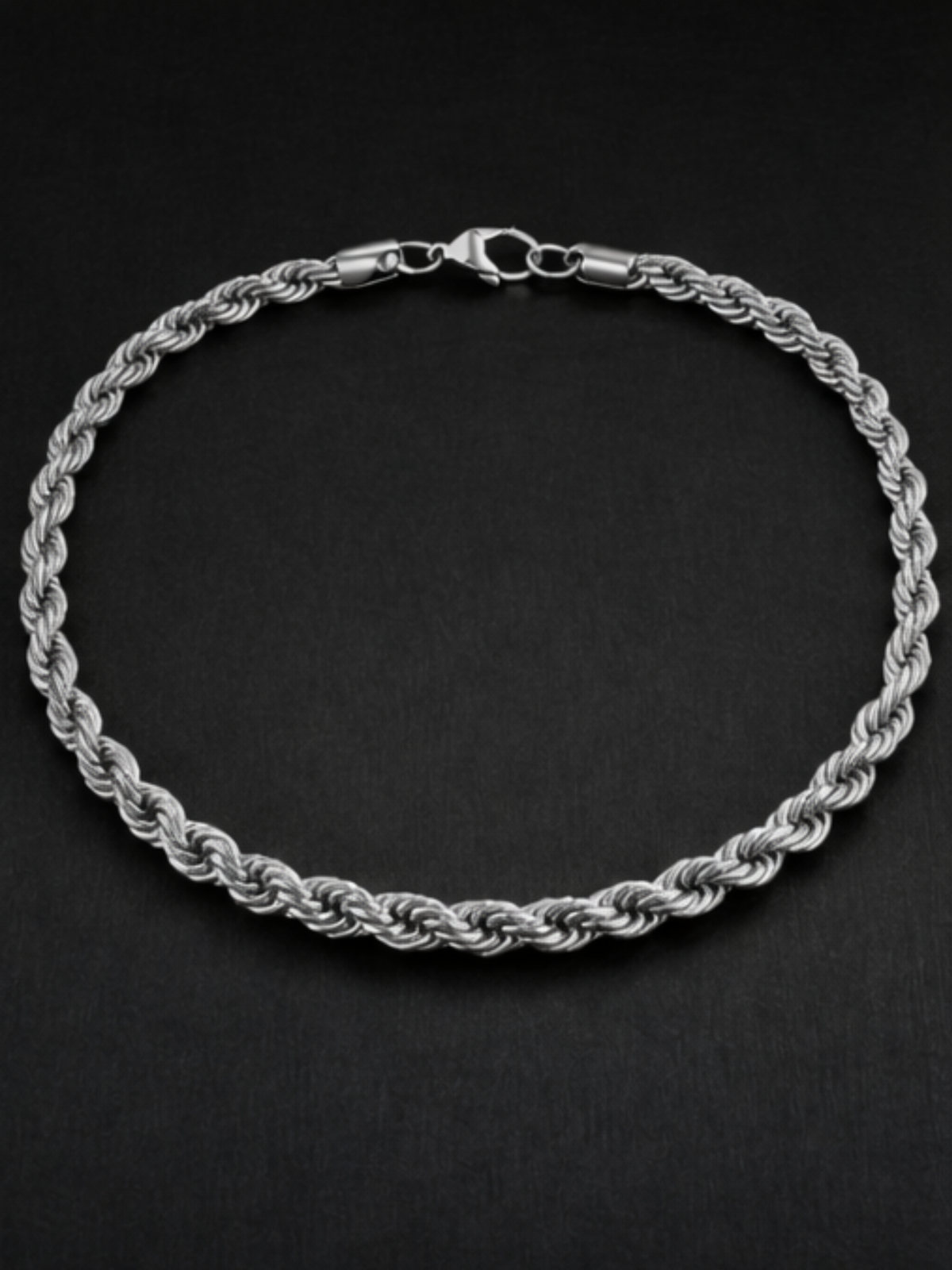 Silver Rope Chain 8mm