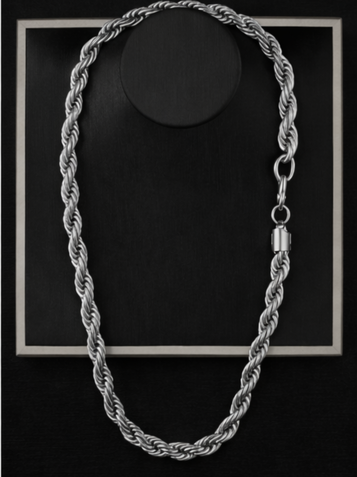 Silver Rope Chain 8mm