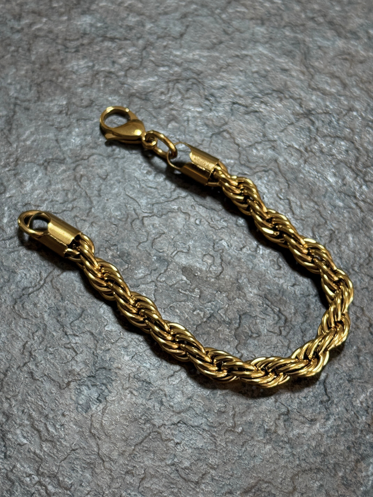 9ct Gold Filled Rope Bracelet 8mm