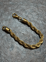 9ct Gold Filled Rope Bracelet 8mm