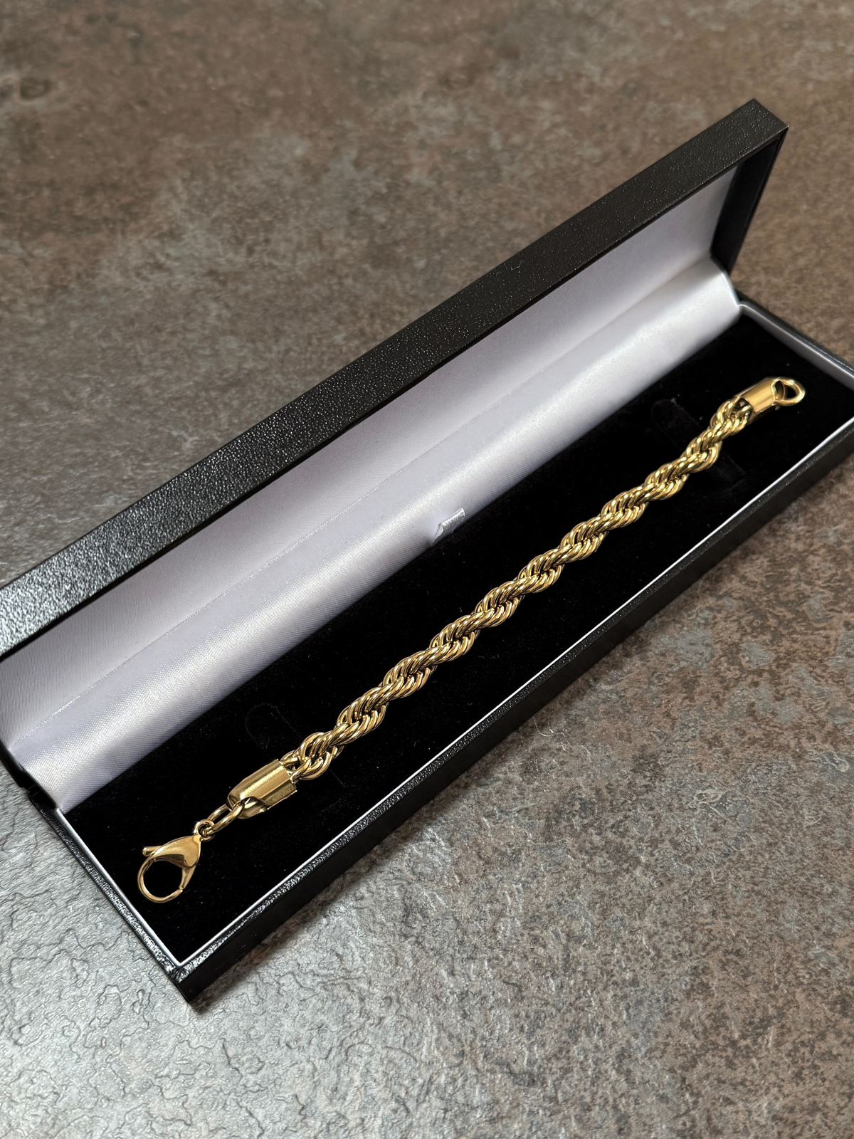 9ct Gold Filled Rope Bracelet 8mm