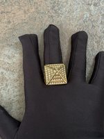 9ct Gold Filled Diamond Pyramid Ring