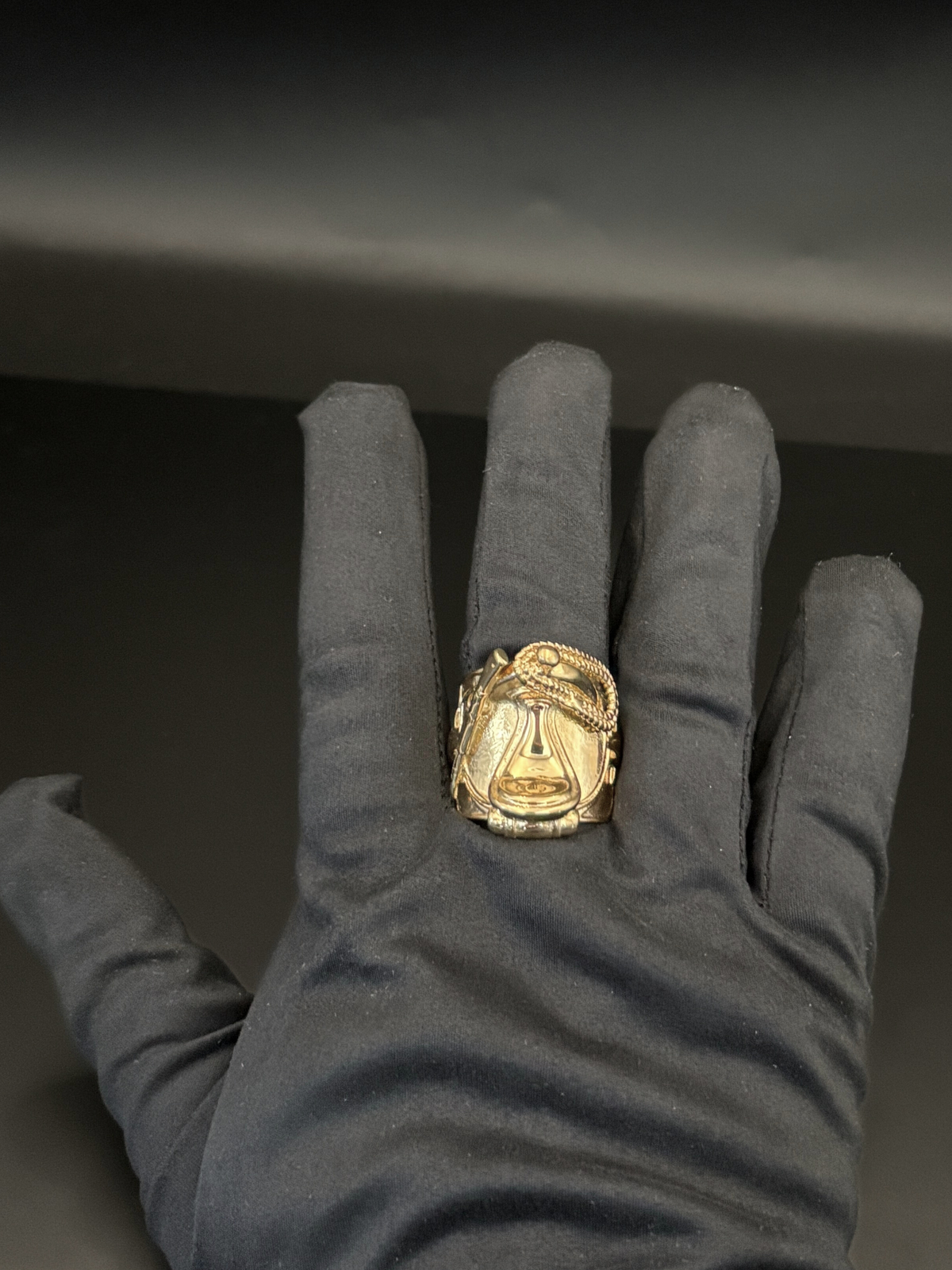 9ct Gold Filled Cowboy Saddle Ring