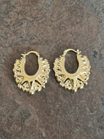 Gold filled Creole Earrings 35mm (Wide)