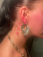 Gold filled XL Creole Earrings 45mm (Wide)