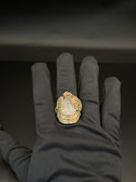 9ct Gold Filled Diamond Saddle Ring