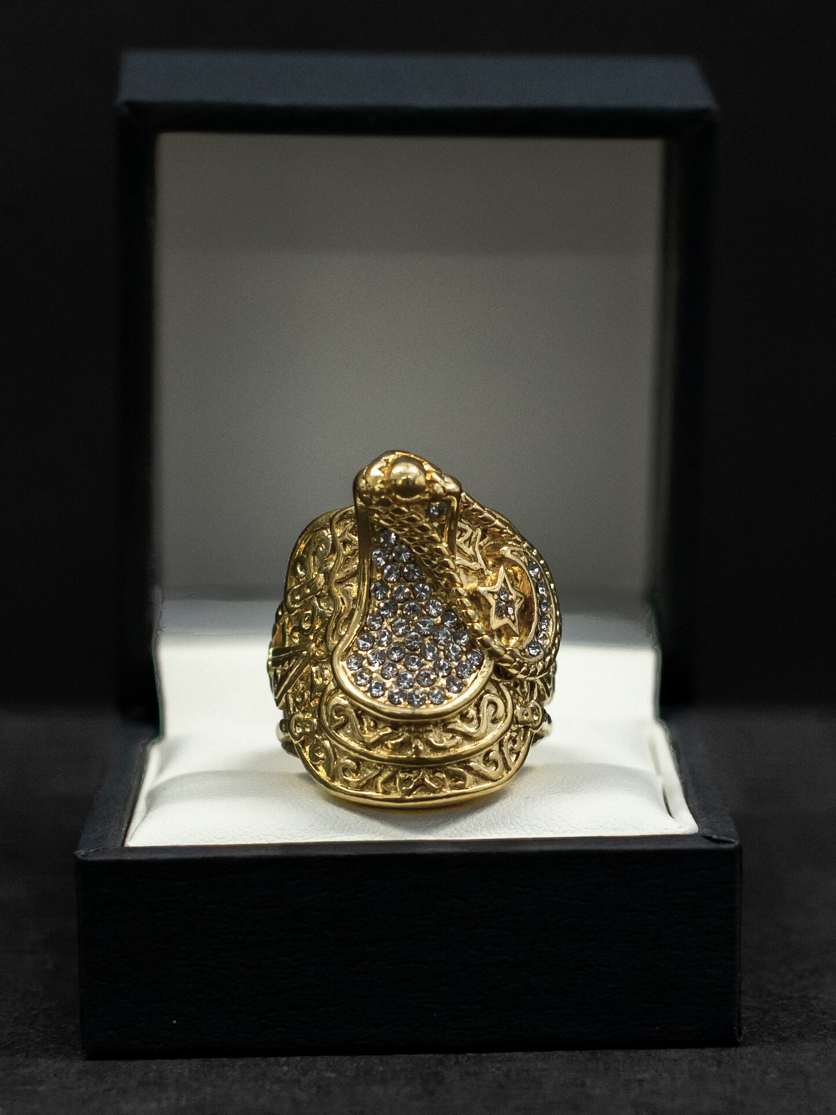 9ct Gold Filled Diamond Saddle Ring