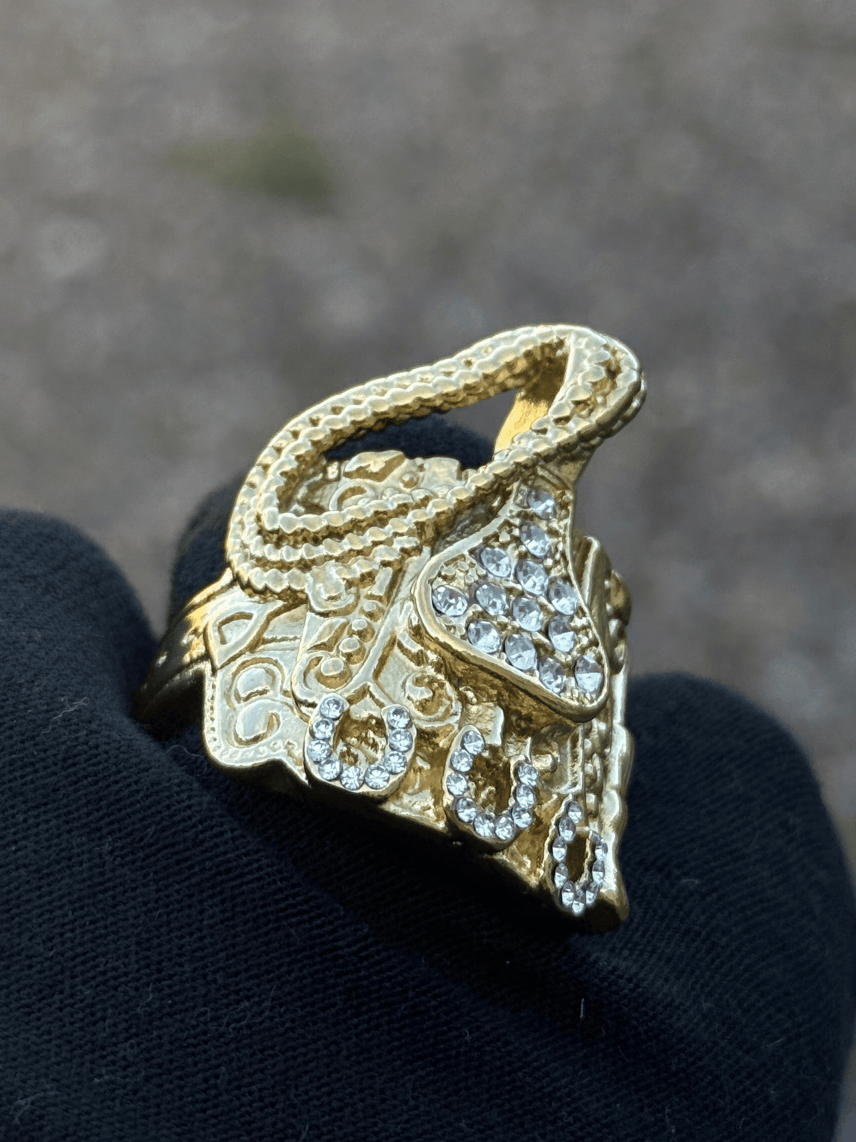 9ct Gold Filled Diamond Cowboy Saddle Ring