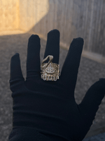 9ct Gold Filled Diamond Cowboy Saddle Ring
