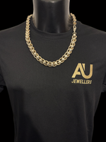 9ct Gold Filled Roller-Ball Belcher Chain 15mm