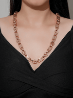 9ct Gold Filled Stars & Bars Chain 10mm