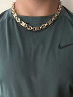 9ct Gold Filled Stars & Bars Chain 10mm