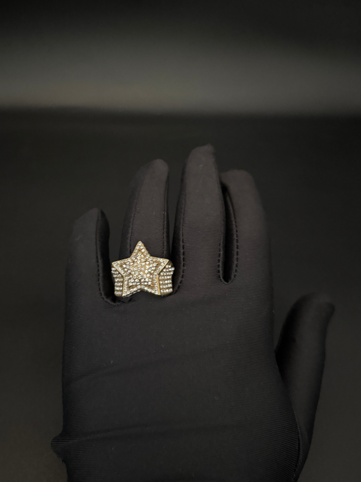 9ct Gold Filled Diamond Star Ring