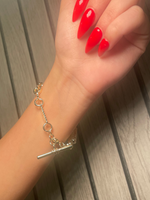 9ct Gold Filled Stars & Bars Set With T-Bar