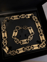 9ct Gold Filled XL Stars & Bars Set 20mm